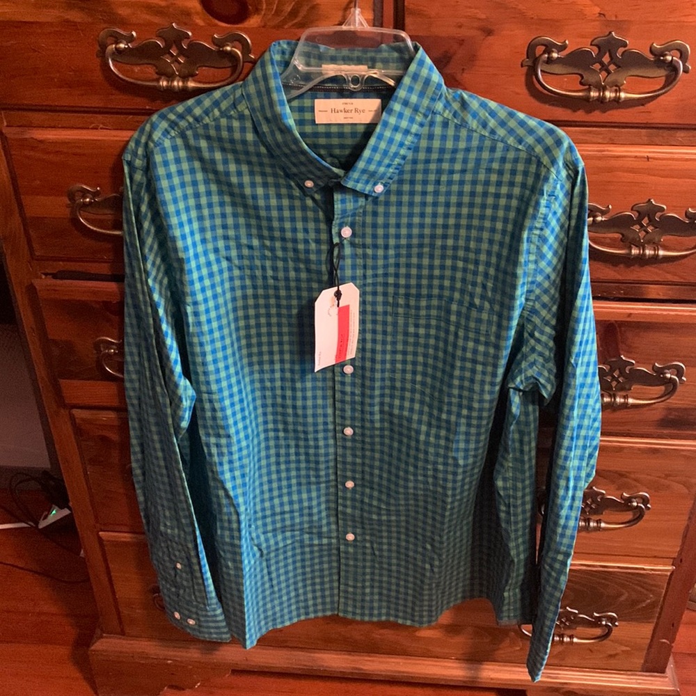 Men’s Hawker Rye long sleeve button down (NWT)